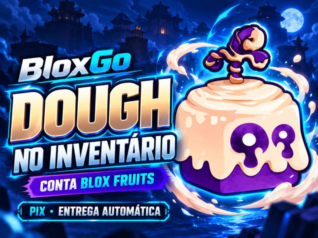 🍩 Dough no Inventário • Conta Blox Fruits