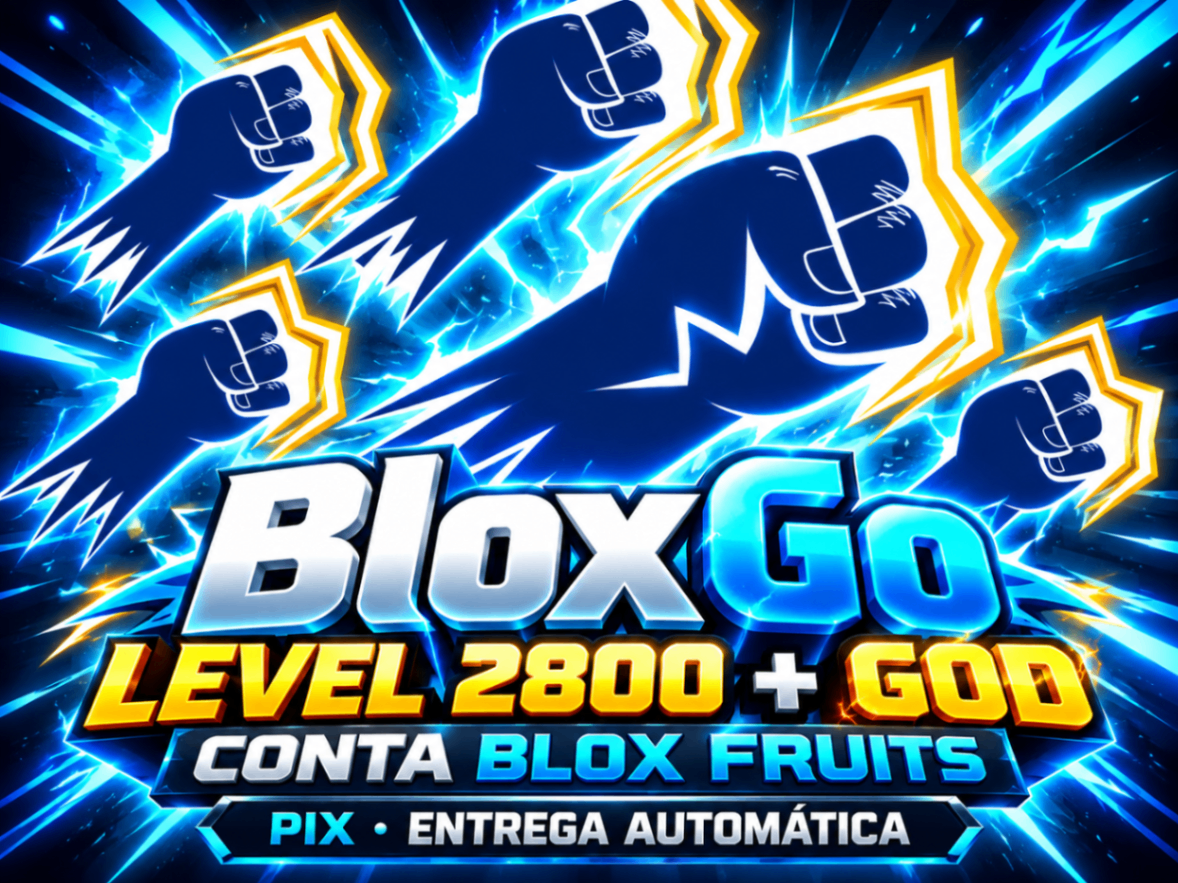 ⚡ Level 2800 + God • Conta Blox Fruits