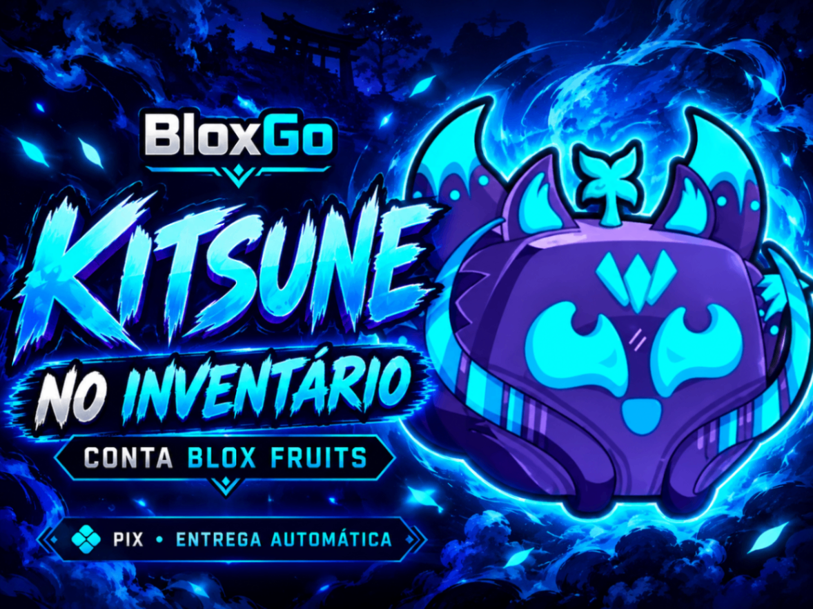 🦊 Kitsune no Inventário • Conta Blox Fruits